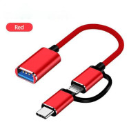 2 в 1 USB 3.0 адаптер типа OTG C Micro USB к USB 3,0 адаптер кабель OTG конвертер для геймпада флэш-накопителя Type-C OTG USB кабель