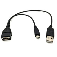 Микро-USB 2,0 OTG Хост-накопитель с USB-зарядкой для планшета Android Samsung/HTC/Nexus/LG