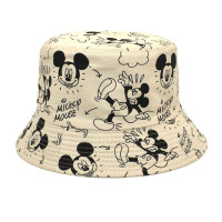 Двухсторонняя Рыбацкая шляпа Disney, одежда для мальчиков и девочек, шляпа для рыбалки, Панама для мужчин и женщин