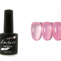 гель лак,UV,Luskyss,8мл,MU001, Розовый витраж