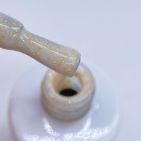 Y.ME Гель-лак для ногтей молочный с золотыми хлопьями, Gold Flakes 05, 10 мл