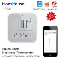 Умный Bluetooth-термометр MoesHouse ZigBee светильник, датчик температуры и влажности с управлением через приложение