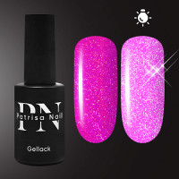 Patrisa Nail, Гель-лак светоотражающий Neon Flash №232 розовый 8 мл