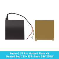 Комплект горячей платформы для 3D-принтера Creality, сменная Подогреваемая платформа 235 × 235 × 3 мм, 24 В, 220 Вт, детали для 3D принтера Ender-3/Ender-3 V2