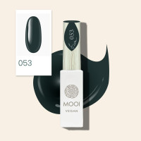 Гель лак для ногтей MOOI vegan Gel Nail Polish UV/LED 053 покрытие для маникюра и педикюра темно-зеленый 8 мл