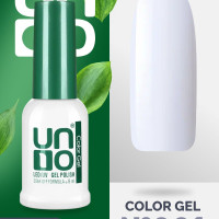 UNO Гель лак для ногтей "Белый" для маникюра и педикюра, без блесток, цветной насыщенный плотный светлый теплый стойкий самовыравнивающийся белый, 8 мл