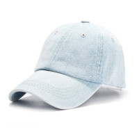 Бейсболка унисекс джинсовая, Регулируемая Кепка из денима с эффектом потертости, для мужчин и женщин
