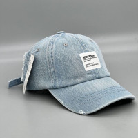 Унисекс, новый дизайн, мужская и женская джинсовая шляпа из потертого хлопка, Ретро Кепка, Снэпбэк кепки, регулируемые кепки