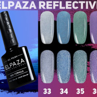 ELPAZA Professional REFLECTIVE, Светятся в темноте, Плотные цвета, В наборе 4шт.