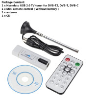 Цифровая антенна USB 2,0 HD TV Remote тюнер рекордер и приемник для DVB-T2/DVB-C/FM/DAB для ноутбука