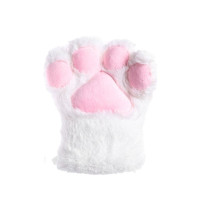 Женщины Девушки милый кот перчатки-лапки зима теплый плюшевый мультфильм аниме косплей рукавицы