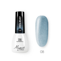 TNL Гель лак кошачий глаз Holiday №08 - Полярное сияние (7 мл.) нежно-голубой магнитный для ногтей