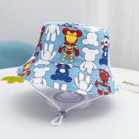 Новинка 2023, летние зеркальные шляпы от солнца, Пляжная Панама для мальчиков и девочек, детские милые кепки с мультяшными животными, детская защита от УФ-лучей