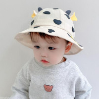 Панама детская с принтом медведя, шляпа рыбака, головной убор для защиты от солнца, для маленьких мальчиков и девочек, аксессуары для защиты от ультрафиолета, весна-лето