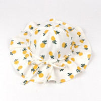 Панама летняя детская с цветочным принтом и бантом