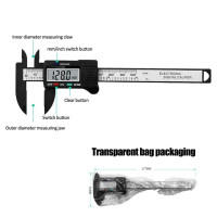 Цифровой штангенциркуль 0-100 мм, штангенциркуль из углеродного волокна, Верньер, магнитный микрометр, линейка, измерительные инструменты для деревообработки