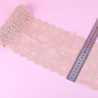 Эластичная кружевная подарочная лента с вырезами, 2/5/10 ярдов, 15 см