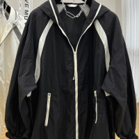 大尺碼300斤寬鬆情侶防曬衣秋男女胖子夏季衝鋒衣外套夾克上衣潮