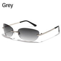 Новинка 2023, солнцезащитные очки Y2K с запахом для женщин и мужчин, солнцезащитные очки в стиле панк 2000, солнцезащитные очки без оправы, очки с защитой UV400
