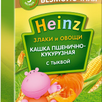 Каша мультизлаковая детская Heinz с 5 месяцев, с тыквой, безмолочная, сухая, 200 г