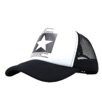 Бейсболка с пятиконечной звездой для мужчин и женщин, модная бейсболка в Корейском стиле, с надписью, с козырьком, дышащая хип-хоп, на лето