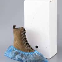 Бахилы медицинские одноразовые ОПТИМА, 750 пар (1500 шт.)/ синие, размер 40х14 см, толщина 35 мкм.