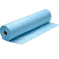 Простыни одноразовые из спанбонда 70x200 см, цвет голубой, рулон 100 шт. - 2 рулона в упаковке