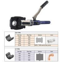 Гидравлический пресс для медных труб, инструмент для ремонта медных труб, инструмент для зажима Pex с пресс-матрицами U, TH, M, V