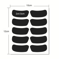 眼贴脸贴跨境热卖黑色贴纸 可擦写黑板贴 eye black sticekr