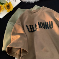 ADAMF國潮復古重磅260gT恤男夏天短袖潮牌潮流夏裝中袖新款半截袖