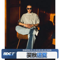 BDCT 23SS 國潮寬鬆半拉鍊翻領POLO衫 美式街頭印花全棉拉夫·勞倫馬球短袖