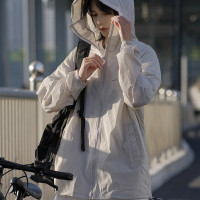 戶外防曬服男女夏款抗UVUPF50+可拆卸帽簷皮膚衣輕薄透氣外套