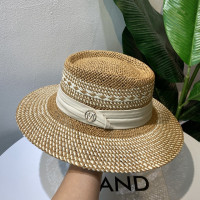 Летняя Женская Стандартная Роскошная Солнцезащитная шляпа, модная пляжная шляпа с защитой от солнца, французская шляпа с широкими полями