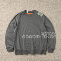 Soda現貨N.HOOLYWOOD CREWNECK 日本製軍事車標貼寬鬆圓領厚棉T 23ss