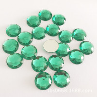 厂家生产18- 30MM圆形切面 饰品五金镶钻 玩具配件环保台湾亚克钻