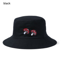 Панама с вышивкой в виде грибов для мужчин и женщин, милая хлопковая Складная Кепка с широкими полями, для защиты от солнца, в стиле кэжуал, для отдыха на открытом воздухе