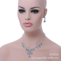 热卖欧美流行镶钻项链 异国情调精美新娘婚纱项饰厂家直销