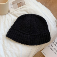 Панама женская трикотажная, мягкая уличная одежда в Корейском стиле Харадзюку, универсальная уличная теплая шапка для путешествий, осень