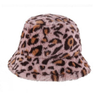 Панама из искусственного меха унисекс, осенне-зимняя утепленная шапка для рыбалки и рыбалки, с коровьим леопардовым принтом, 2023