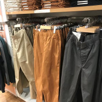 爆款優家 男士夏季薄款棉質鬆緊抽繩休閒窄口九分褲休閒褲433520