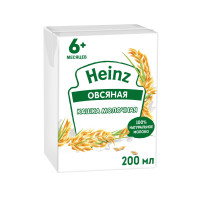 Каша молочная Heinz готовая овсяная, 6 мес., 200 мл*1 шт