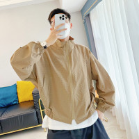 朱渣渣輕薄款蝙蝠袖透氣防曬服男2023夏季寬鬆潮流防曬衣夾克外套