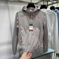 防曬衣男士夏季薄款透氣激光穿孔防曬皮膚衣戶外休閒連帽男裝外套