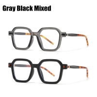 Очки для чтения SOOLALA женские, квадратные радужные аксессуары с защитой от синего света, в компьютерной оправе, для дальнозоркости, от + 0,5 до 1,0