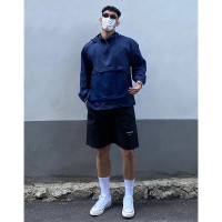 美式潮牌防曬衣男夏季戶外抗UV拉鍊開衫外套情侶抽繩連帽上衣