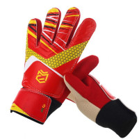 Перчатки для вратаря 1 пара, дышащие ударопрочные тренировочные перчатки для футбола, Нескользящие поглощающие пот защитные перчатки для детей