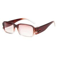 Очки для чтения, портативные, близорукие, двойное использование, 1 шт., просветильник легкая оправа из смолы, очки для пресбиопии, модные очки для чтения унисекс