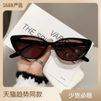 2023G新款欧美猫眼m墨镜女凹造型太阳镜ins辣妹时尚网红眼镜批发
