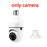 Ycc365plus Wi-Fi камера видеонаблюдения с ночным видением, полноцветная Автоматическая вращающаяся Беспроводная камера наблюдения с монитором E27, камера с лампочками