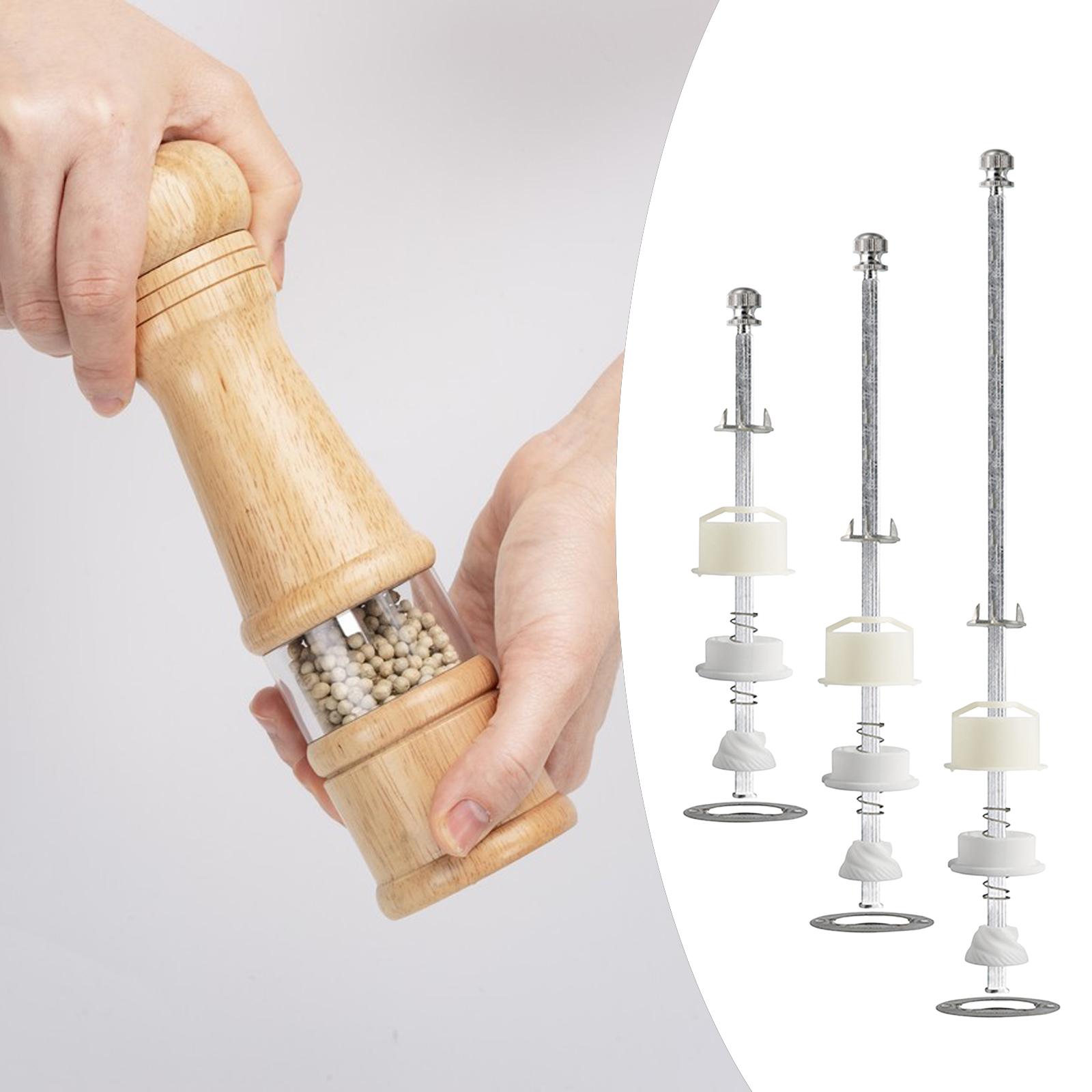 Aluminum Core with Pole Pepper Mill Parts Spice Tools DIY Portable with Pole Manual Pepper Parts for Household Tools Accessory